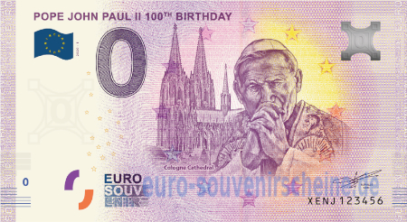XENJ-2020-1 POPE JOHN PAUL II 100th BIRTHDAY 